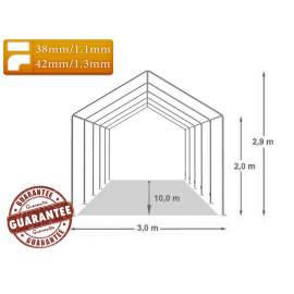 3x10m BIGTENT DEPO STAND raktár sátor fehér