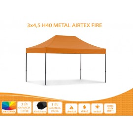 3x6  Prof Metal H40 AIRTEX S FIRE tetővel nyitható pavilon több színben