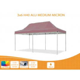 Bigtent 3x6 ALU H40 EXTRA nyitható pavilon, PVC fehér tetővel 