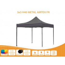 3x3 Prof Metal H40 AIRTEX S FIRE tetővel nyitható pavilon több színben